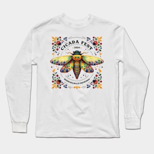 Entomology Cicada Fest 2024 Broods Xix  Xiii Lover Long Sleeve T-Shirt